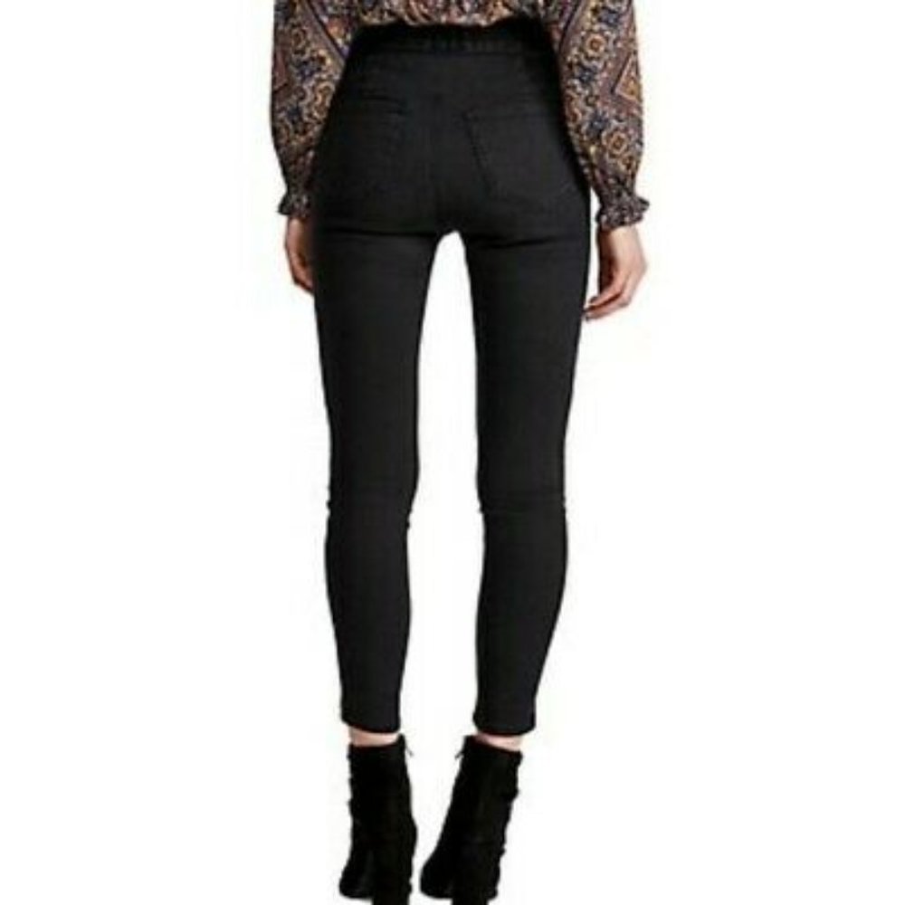 Free People Feel All Right Pull On Denim Black - Picture 2 of 3